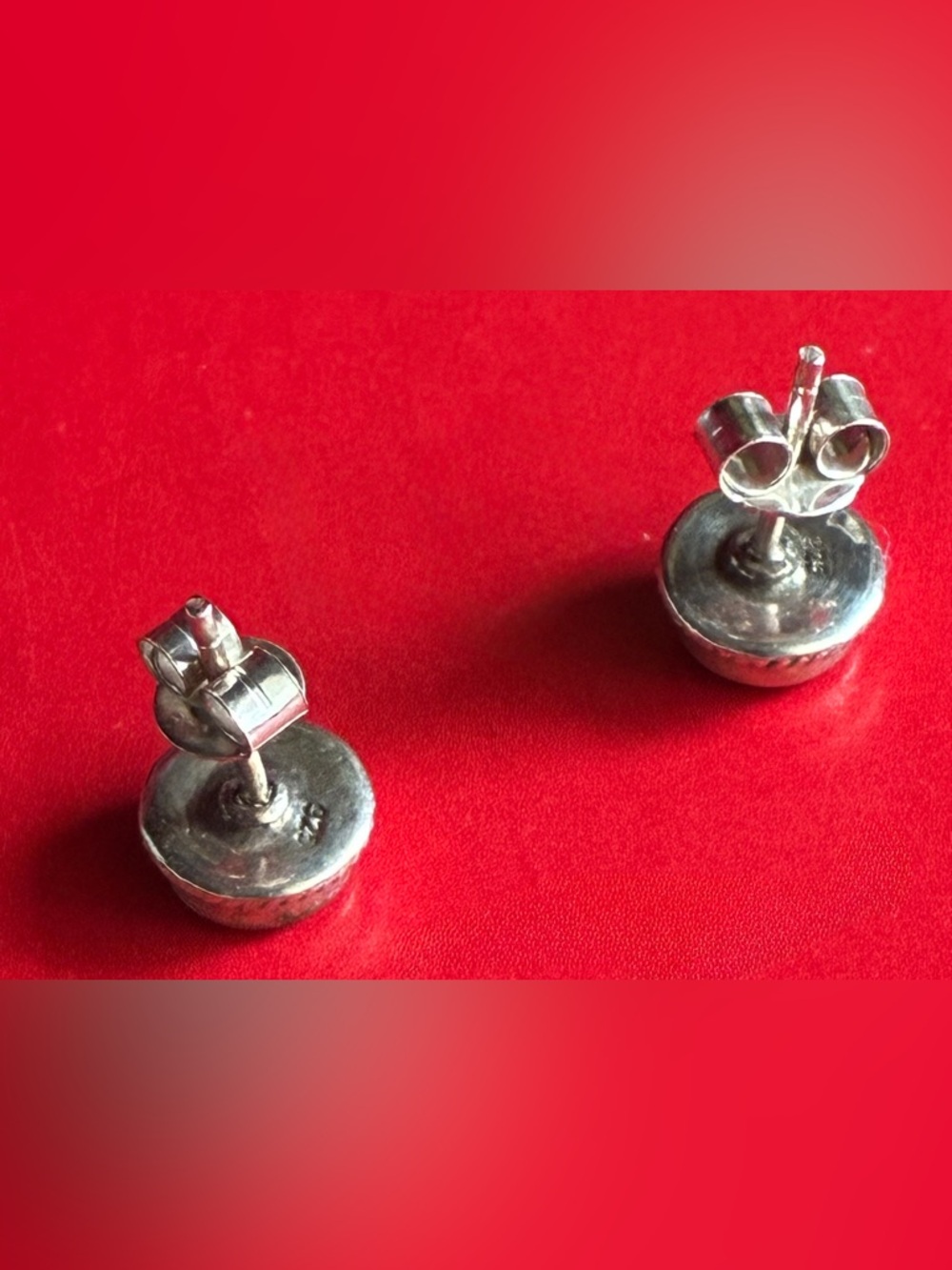 925 Silver Earrings,Sterling Silver Blue Gemstone Stud Earrings - Unbranded - Picture 4 of 6
